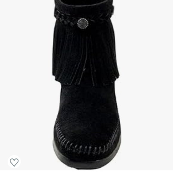 Minnetonka black suede high top boots size 5.5 - Picture 2 of 12